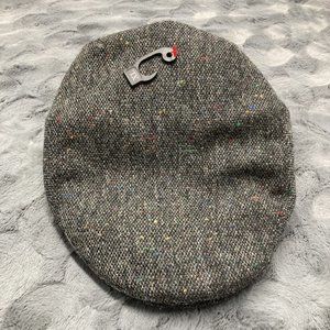 Irish Tweed Cap Donegal Tweed Black Herringbone Driving Hat Newsboy Hat Ireland